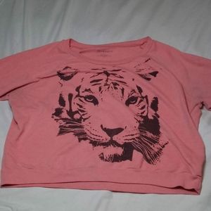 Pink Lion long- sleeve shirt